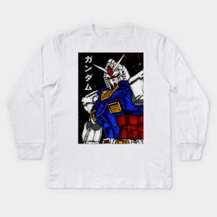 Gundam rx 78 Kids Long Sleeve T-Shirt